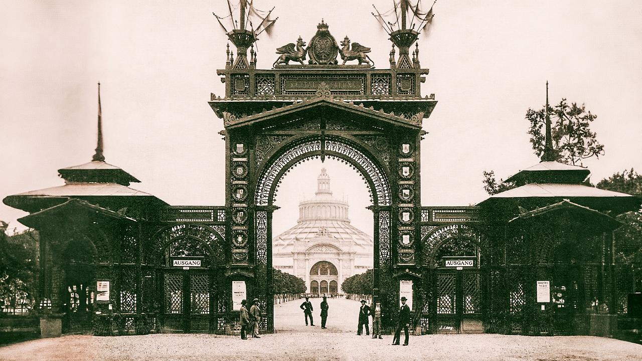 Eingang der Wiener Weltausstellung 1873