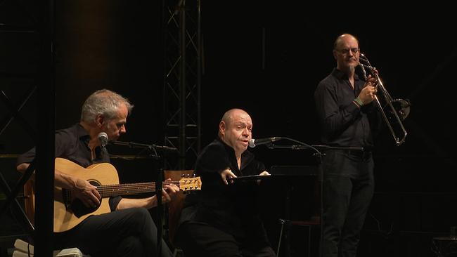 Thomas Quasthoff Trio auf der Bühne des Palais Liechtenstein
