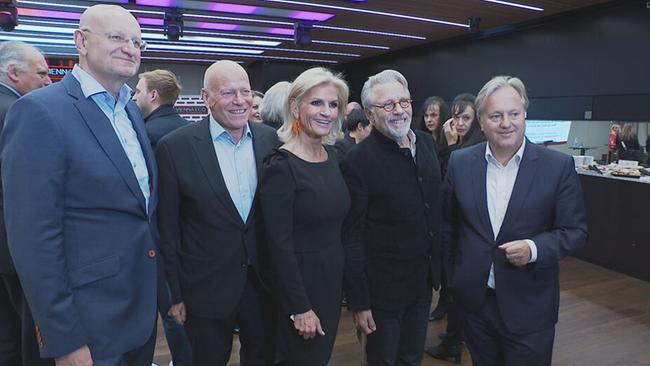 © ORF / Seitenblicke Gruppenbild mit ORF III Geschäftsführer Peter Schöber und Kathrin Zierhut-Kunz, Ralph Vallon und Adi Hirschal