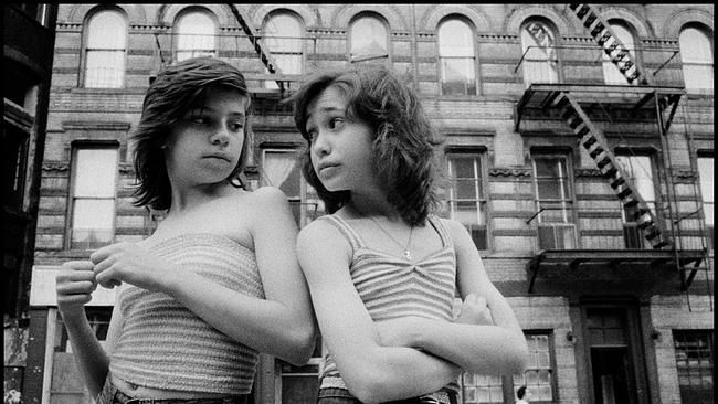 Susan Meiselas, Dee and Lisa on Mott Street. Little Italy, New York City, USA, 1976