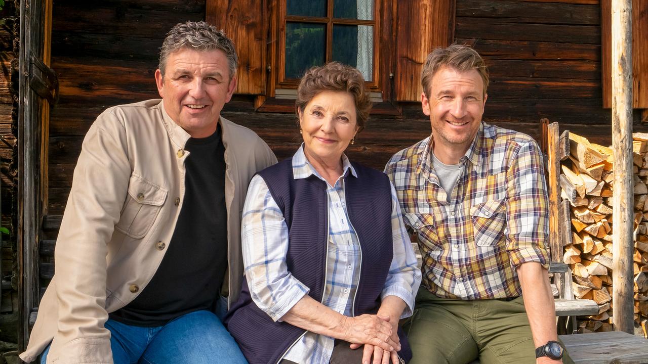 Der Bergdoktor: Hans Sigl (Martin Gruber), Monika Baumgartner (Lisbeth Gruber), Heiko Ruprecht (Hans Gruber)