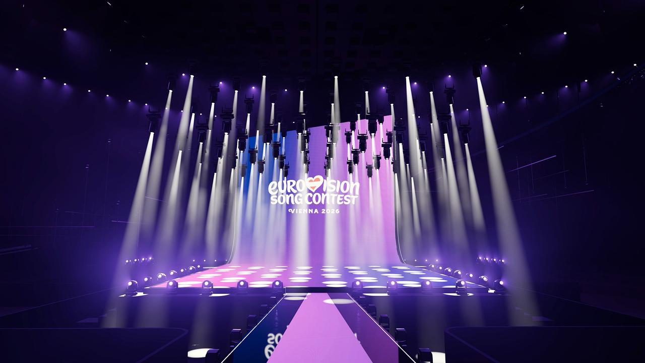 © ORF/Tim Routledge Visualization of the lighting design at the Eurovision Song Contest 2026 in Vienna