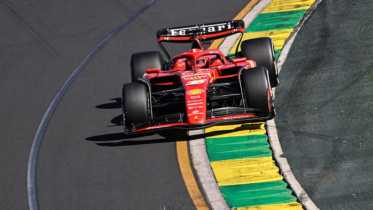 Der monegassische Ferrari-Pilot Charles Leclerc fährt am 24. März 2024 beim Großen Preis von Australien auf dem Albert Park Circuit in Melbourne.