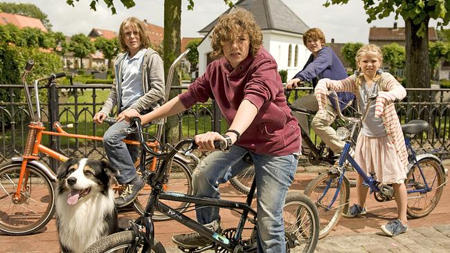 Fünf Freunde: Justus Schlingensiepen (Dick), Valeria Eisenbart (George), Quirin Oettl (Julian), Neele Marie Nickel (Anne)