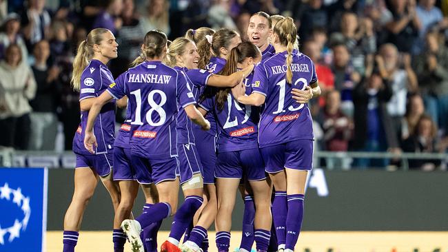 Modesta Uka (Austria Wien) jubelt mit dem Team beim 1:0 am Donnerstag, 01. Oktober 2026, während einer Champions-League-Partie der Frauen, 2. Runde, zwischen Austria Wien und Inter Mailand in Wien.