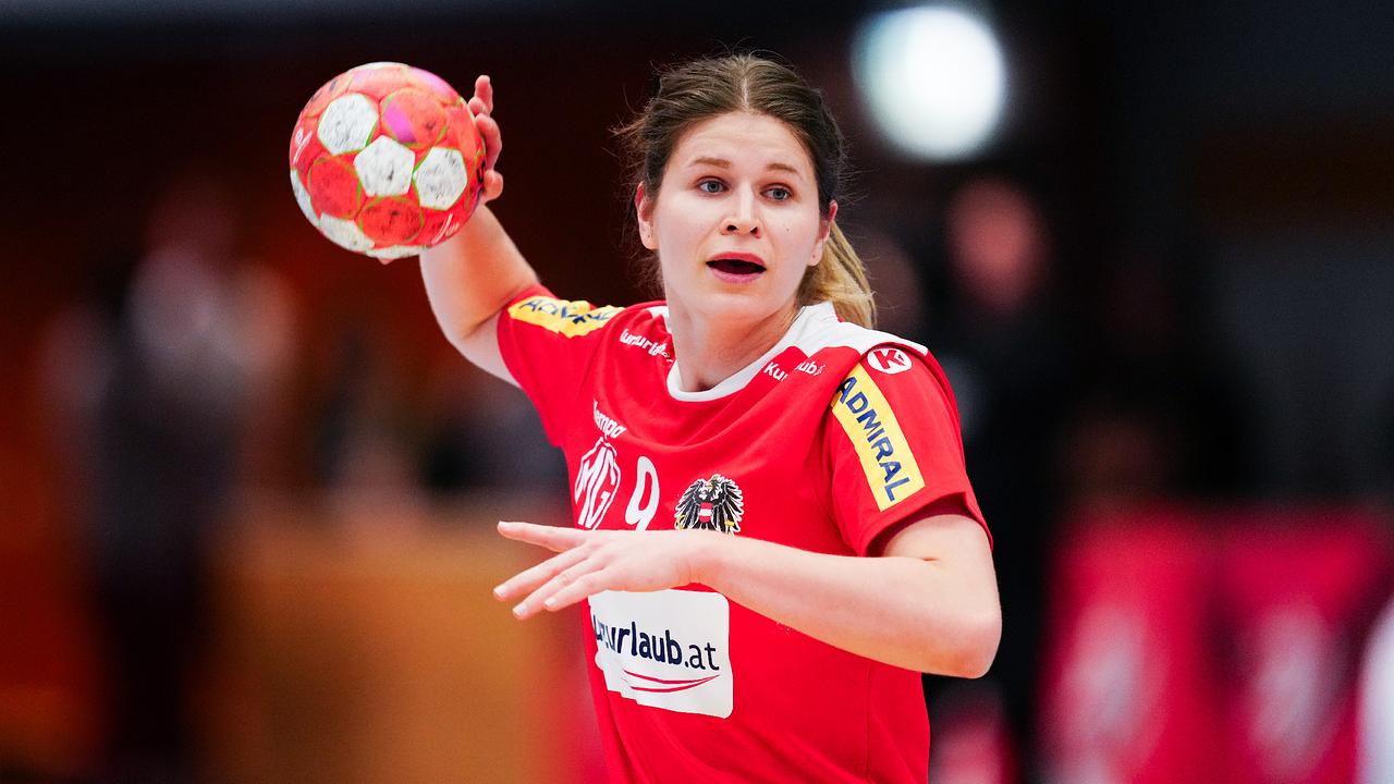 Patricia Kovacs (AUT) im Rahmen des Frauen Handball EHF Euro Cup Spiels Österreich gegen Schweiz, am Mittwoch, 03. April 2024, in der Südstadt.