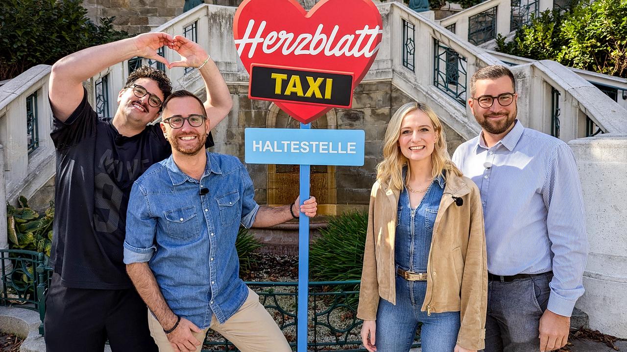 © ORF Herzblatt Taxi: Mathias, Patrick, Tina Ritschl, Alexander