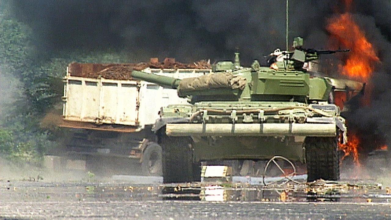 © ORF/Thomas Hackl Film & MinaPictures/ORF Kärntens umkämpfte Grenze; Im Bild: Unabhängigkeitskrieg Slowenien 1991.