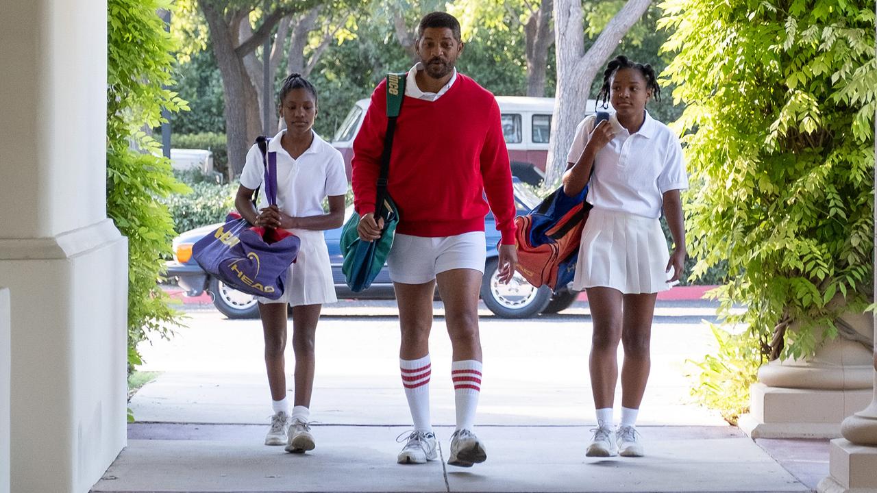 King Richard: Demi Singleton (Serena Williams), Will Smith (Richard Williams), Saniyya Sidney (Venus Williams)