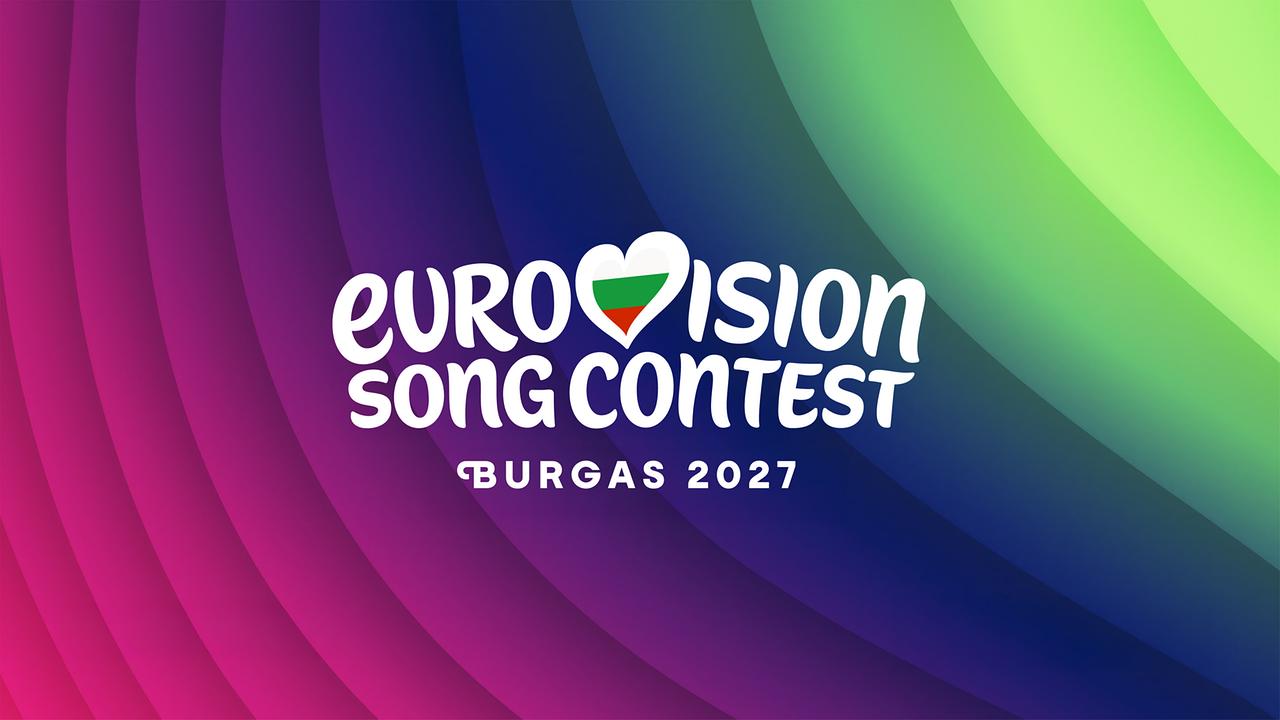 Das farbenfrohe Logo des Eurovision Song Contest 2027 in Burgas, Bulgarien