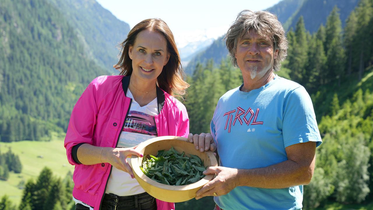 "Zurück zur Natur: Kaunertal":  Maggie Entenfellner, Georg Praxmarer, Bergbauer am Ögg-Hof