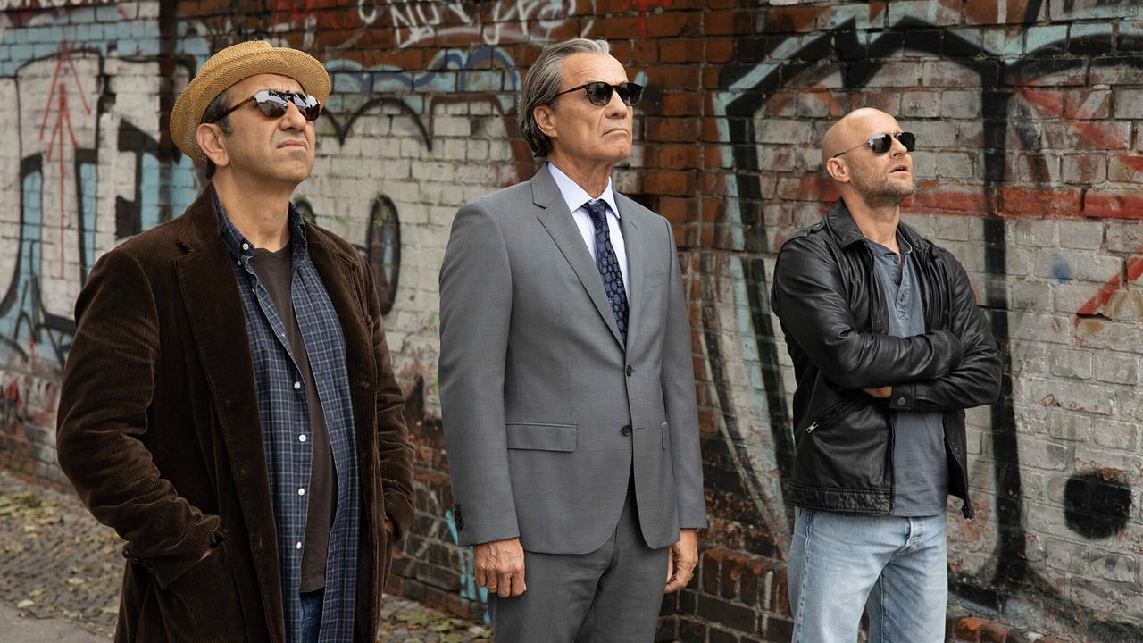 © ORF/Pro7/Studiocanal GmbH/Frédéric Batier "Es ist zu deinem Besten": Schwiegerväter auf Mission: Yus (Hilmi Sözer), Arthur (Heiner Lauterbach) und Kalle (Jürgen Vogel).
