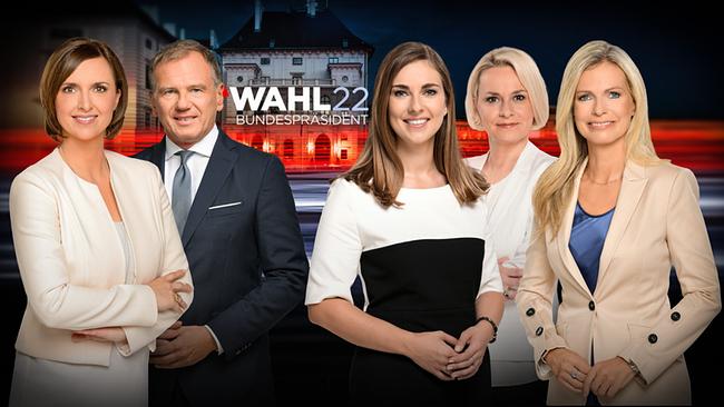 Wahl22 - Bundespräsident: Susanne Schnabl, Armin Wolf, Simone Stribl, Lou Lorenz-Dittlbacher, Claudia Reiterer