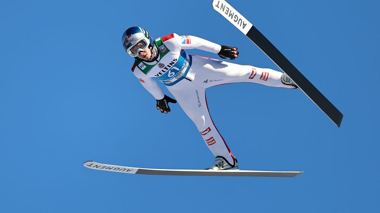 Ski nordisch/Skispringen: Vierschanzentournee, Weltcup, Großschanze, Herren, Probedurchgang, Daniel Tschofenig (Österreich) in Aktion. 